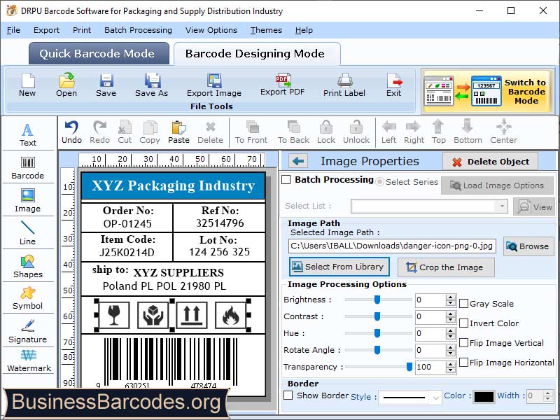 Barcodes Generator for Shipping screen shot