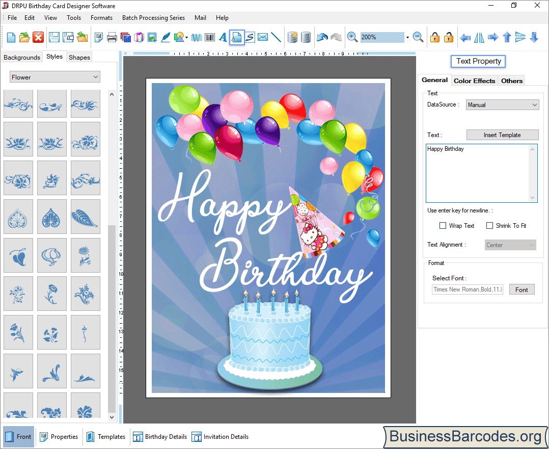 birthday card creator software screenshots