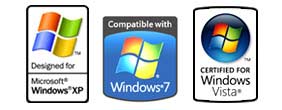Certified and Compatible with Windows 7 Vista XP