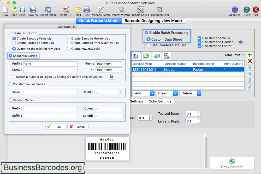 Barcodes - Mac Edition Screenshots