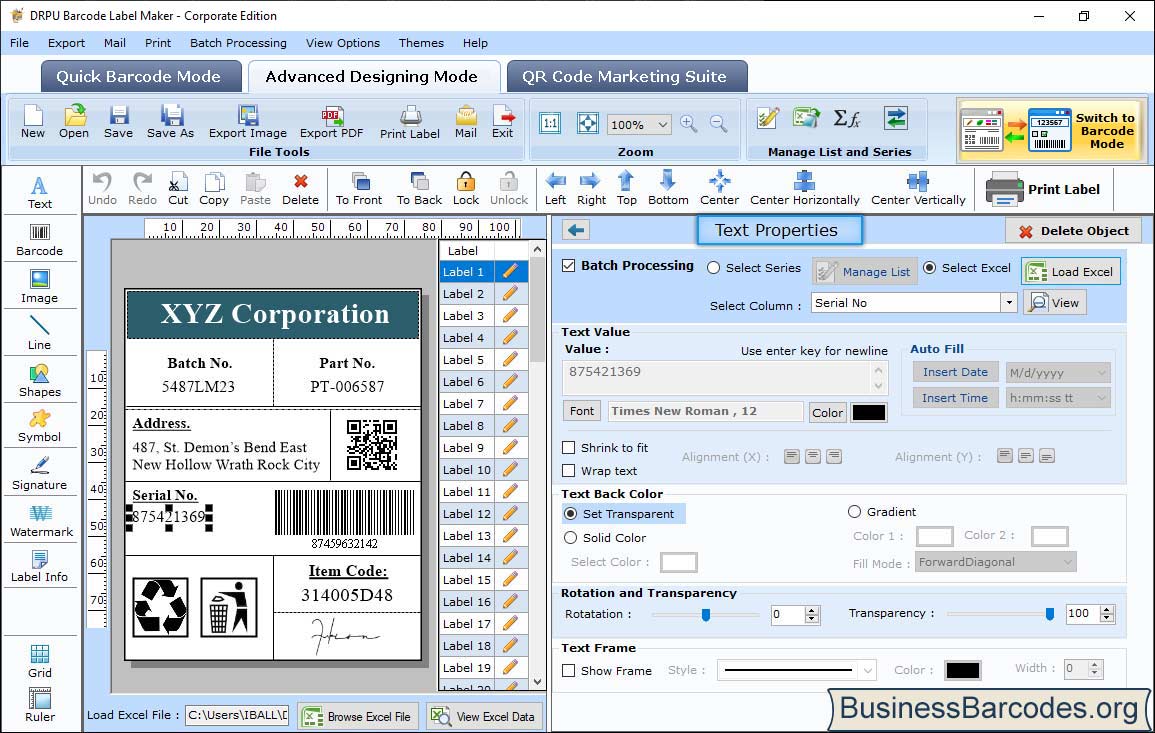 Barcodes-Corporate Edition