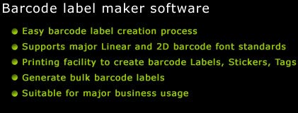 Barcode label maker software