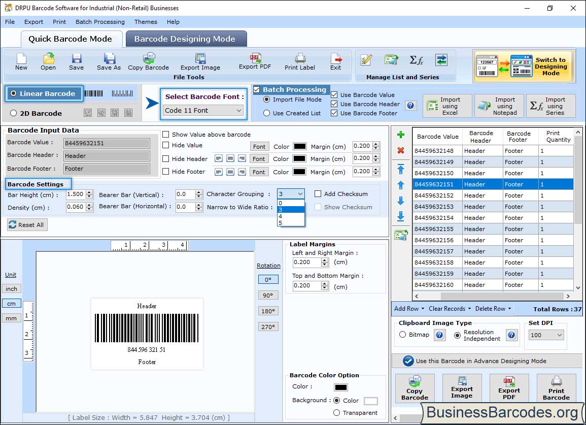 Industrial, Manufacturing and Warehousing Industry Barcode Software
