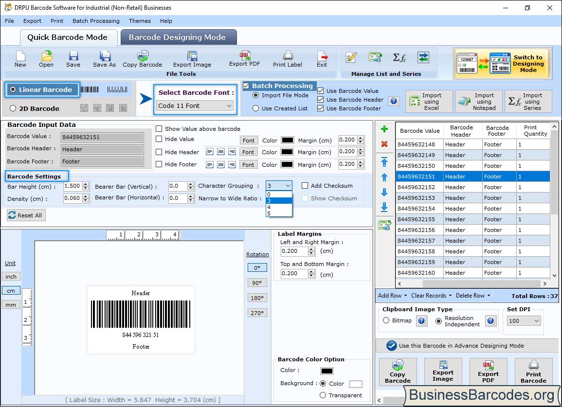 Industrial, Manufacturing and Warehousing Industry Barcode Software