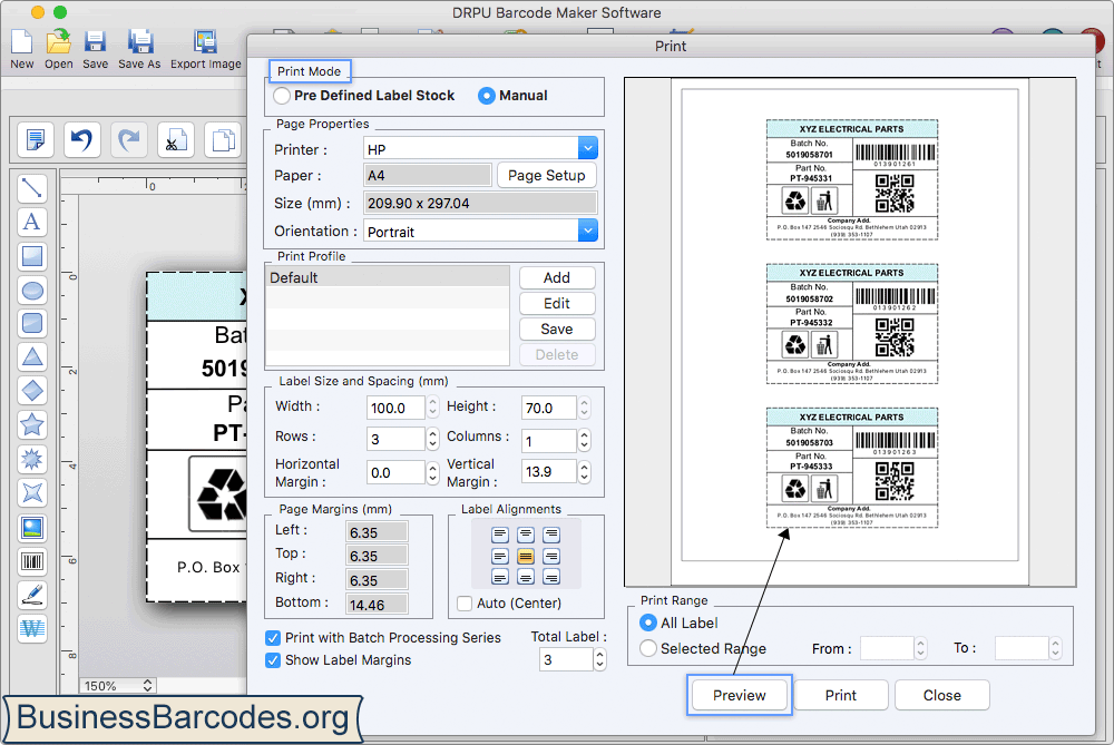 Mac Barcode Label Maker Screenshots
