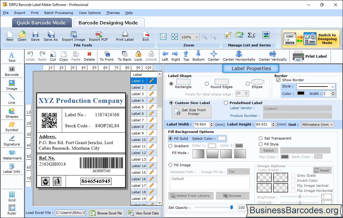 Barcode Software - Professional Edition