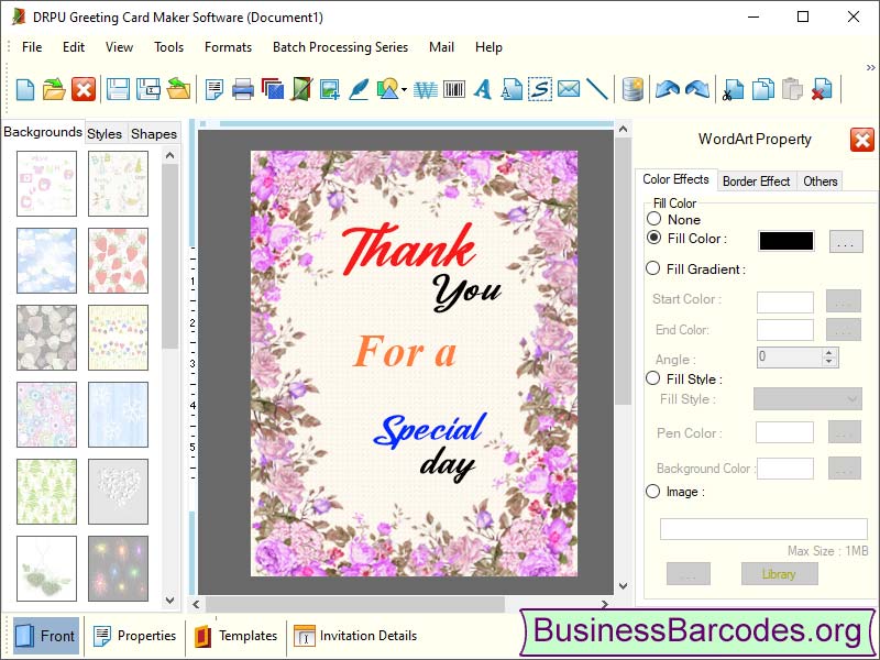 Greeting Card Designing Software 8.2 full