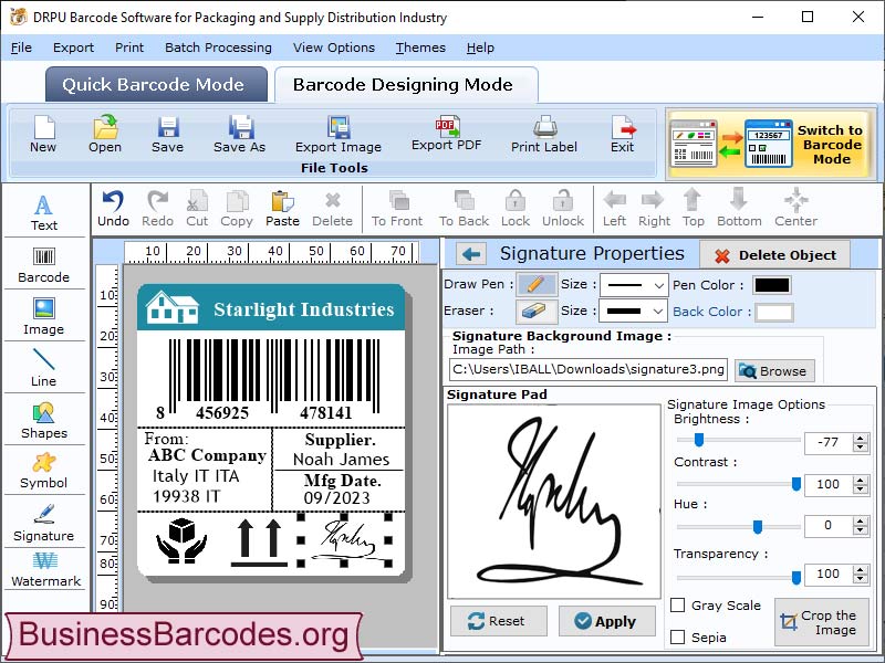 Packaging Industry Barcodes Generator Windows 11 download